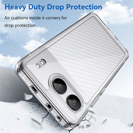 Mobizang Unicorn Acrylic Clear Back Cover For OnePlus Nord 4 | Slim Shockproof [Military Grade Protection] Hybrid Bumper Case (Clear Sides)