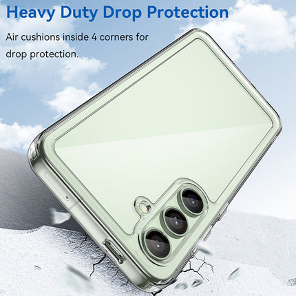 Mobizang Unicorn Acrylic Clear Back Cover For Samsung Galaxy S24 FE | Slim Shockproof [Military Grade Protection] Hybrid Bumper Case (Clear Sides)