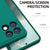 Mobizang Matte Protective Lens Flexible Back Cover for Poco X6 PRO | Slim Silicone with Soft Lining Shockproof Full Body Bumper Case (Green)