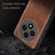 Mobizang Tux Leather Back Cover for Oppo F27 Pro / Oppo F27 Pro Plus | Slim Shockproof Camera Protection Bumper Case (Brown)