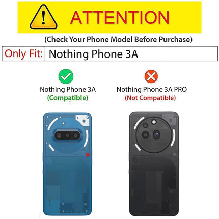 Mobizang Matte Protective Lens Flexible Back Cover for Nothing Phone 3A 5G | Slim Silicone with Soft Lining Shockproof Full Body Bumper Case (Black)