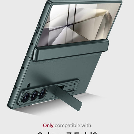 Mobizang Magnetic Hinge With Inbuilt Stand Case for Samsung Galaxy Z Fold 6 | Shockproof Stand Hybrid Bumper Back Cover (Green)