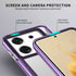 Mobizang Warrior Acrylic Clear Back Cover For Infinix Zero 30 (5G) | Slim Shockproof [Military Grade Protection] Hybrid Bumper Case (Purple Sides)