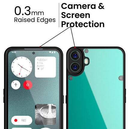 Mobizang Hawkeye Clear Back Cover for Nothing CMF Phone 1 | Camera Lens Protector Shockproof Slim Clear Case Cover (Black)