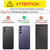Mobizang Hawkeye Clear Back Cover for Samsung Galaxy S25 Plus | Camera Lens Protector Shockproof Slim Clear Case Cover (Black Sides)