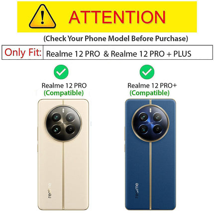 Kapa Noble Slim Magnetic Leather Flip Case Cover for Realme 12 Pro / 12 Pro Plus | Card Holder Stand Flip Wallet Case (Blue)