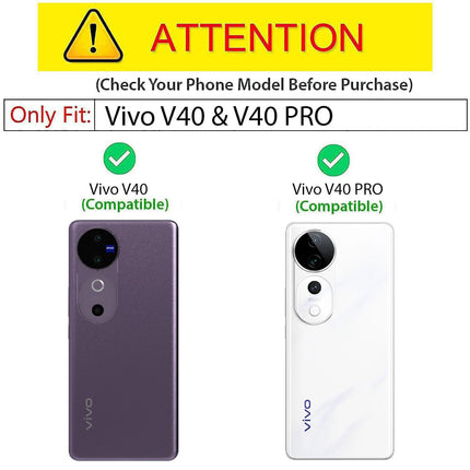 Mobizang Unicorn Acrylic Clear Back Cover For Vivo V40 / Vivo V40 Pro (5G) | Slim Shockproof [Military Grade Protection] Hybrid Bumper Case (Clear Sides)