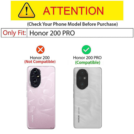 Mobizang Armor Slider Back Cover for Honor 200 Pro (5G) | Inbuilt Ring + Camera Slider Shockproof Lens Protection Bumper Back Case (Blue)