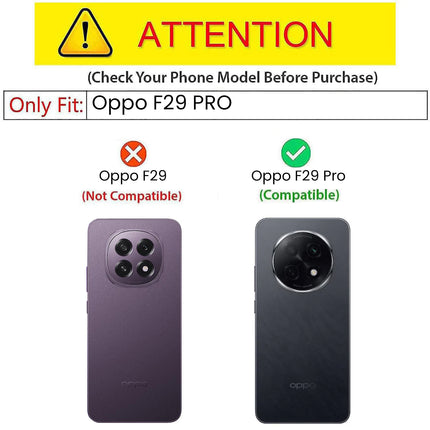 Mobizang Unicorn Acrylic Clear Back Cover For Oppo F29 PRO 5G | Slim Shockproof [Military Grade Protection] Hybrid Bumper Case (Clear Sides)