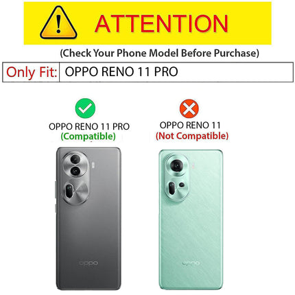 Kapa Noble Slim Magnetic Leather Flip Case Cover for Oppo Reno 11 PRO (5G) | Card Holder Stand Flip Wallet Case (Blue)