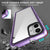 Mobizang Warrior Acrylic Clear Back Cover For Nothing CMF Phone 1 | Slim Shockproof [Military Grade Protection] Hybrid Bumper Case (Purple Sides)