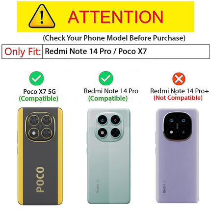 Mobizang Tank Back Cover for Redmi Note 14 Pro | Inbuilt Ring + Slider Shockproof Lens Protection Bumper Back Case (Green)