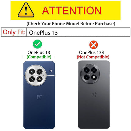 Mobizang Tux Leather Back Cover for OnePlus 13 | Slim Shockproof Camera Protection Bumper Case (Grey)