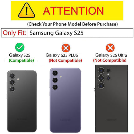 Mobizang Unicorn Acrylic Clear Back Cover For Samsung Galaxy S25 | Slim Shockproof [Military Grade Protection] Hybrid Bumper Case (Clear Sides)