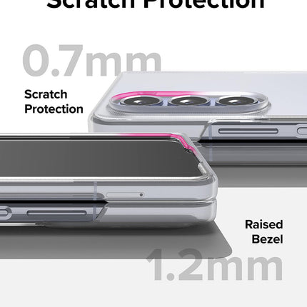 Mobizang Shockproof Protective Band Back Cover for Z Fold 6 | Wrist Strap Case Full Body Case (Clear)