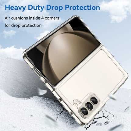 Mobizang Unicorn Acrylic Clear Back Cover For Samsung Galaxy Z Fold 6 | Slim Shockproof [Military Grade Protection] Hybrid Bumper Case (Clear Sides)