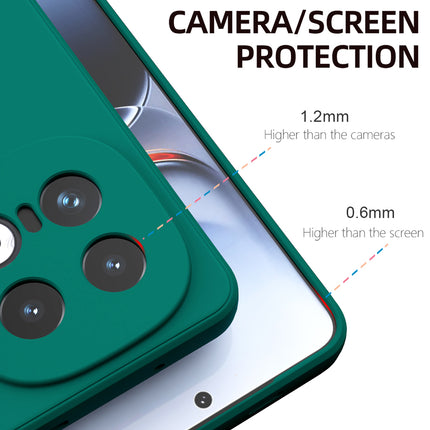 Mobizang Matte Protective Lens Flexible Back Cover for Iqoo 13 (5G) | Slim Silicone with Soft Lining Shockproof Full Body Bumper Case (Green)