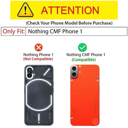 Mobizang Unicorn Acrylic Clear Back Cover For Nothing CMF Phone 1 | Slim Shockproof [Military Grade Protection] Hybrid Bumper Case (Blue Sides)