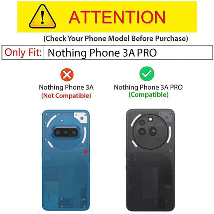 Mobizang Hawkeye Clear Back Cover for Nothing Phone 3A Pro | Camera Lens Protector Shockproof Slim Clear Case Cover (Black Sides)