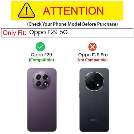 Mobizang Unicorn Acrylic Clear Back Cover For Oppo F29 5G | Slim Shockproof [Military Grade Protection] Hybrid Bumper Case (Blue Sides)