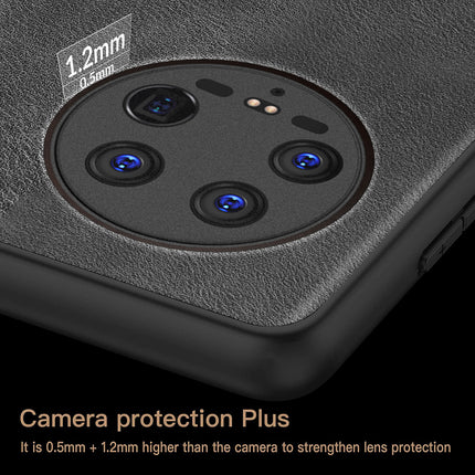 Mobizang Tux Leather Back Cover for Xiaomi 14 ULTRA (5G) | Slim Shockproof Camera Protection Bumper Case (Black)