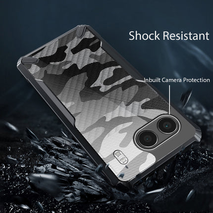 Mobizang Bull Camouflage Back Cover for OnePlus Nord 4 | [Military Grade Protection] Shock Proof Slim Hybrid Bumper Case (Black)