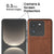 Mobizang Tux Leather Back Cover for Realme GT 7 PRO | Slim Shockproof Camera Protection Bumper Case (Brown)