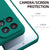 Mobizang Matte Protective Lens Flexible Back Cover for Xiaomi 15 5G | Slim Silicone with Soft Lining Shockproof Full Body Bumper Case (Green)