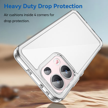 Mobizang Unicorn Acrylic Clear Back Cover For Oppo Reno 13 Pro 5G | Slim Shockproof [Military Grade Protection] Hybrid Bumper Case (Clear Sides)