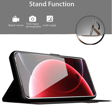 Mobizang Noble Slim Magnetic Leather Flip Case Cover for Xiaomi 15 Ultra | Card Holder Stand Flip Wallet Case (Blue)