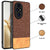 Mobizang Soft Fabric & Leather Hybrid Protective Back Cover for Honor 200 Pro (5G) | Shockproof Slim Hard Anti Slip Back Case (Brown)