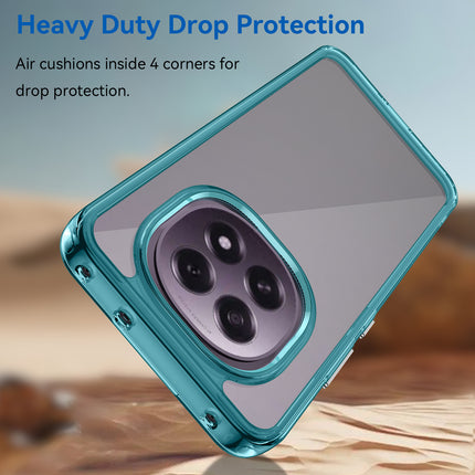 Mobizang Unicorn Acrylic Clear Back Cover For Oppo F29 PRO 5G | Slim Shockproof [Military Grade Protection] Hybrid Bumper Case (Blue Sides)