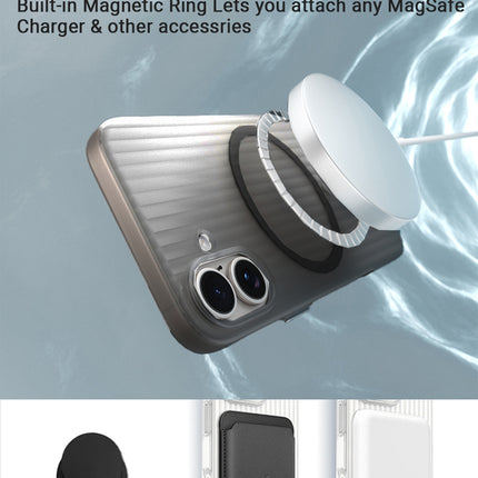 Mobizang Matte Magnetic Wave Grip Back Cover for Vivo X200 Ultra | [MagSafe Compatible] Wireless charging, Slim, Metal Buttons, Frosted Back Case (Blue)