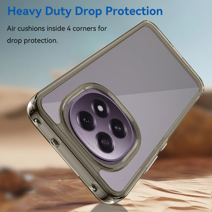 Mobizang Unicorn Acrylic Clear Back Cover For Oppo F29 PRO 5G | Slim Shockproof [Military Grade Protection] Hybrid Bumper Case (Grey Sides)