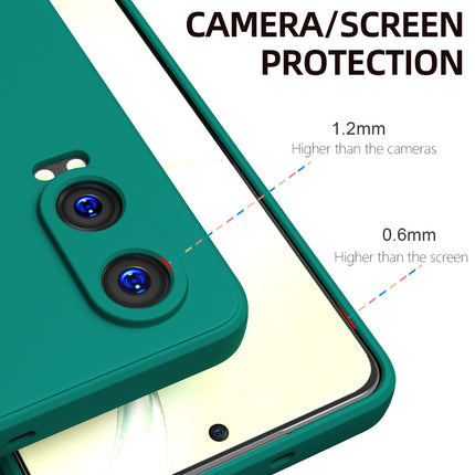 Mobizang Matte Protective Lens Flexible Back Cover for OnePlus Nord CE 4 Lite | Slim Silicone with Soft Lining Shockproof Full Body Bumper Case (Green)
