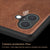 Mobizang Tux Leather Back Cover for Apple iPhone 16 | Slim Shockproof Camera Protection Bumper Case (Brown)