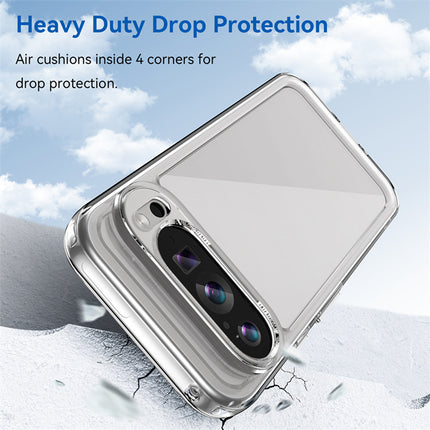 Mobizang Unicorn Acrylic Clear Back Cover For Pixel 9 PRO | Slim Shockproof [Military Grade Protection] Hybrid Bumper Case (Clear Sides)