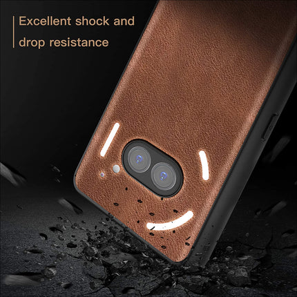 Kapa Tux Leather Back Cover for Nothing Phone 2A | Slim Shockproof Camera Protection Bumper Case (Brown)