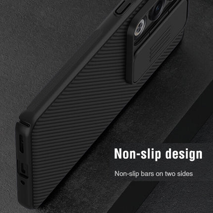 Mobizang Camshield Back Cover for OnePlus Nord CE 4 | Inbuilt Slider Shockproof Lens Protection Case (Black)