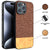 Mobizang Soft Fabric & Leather Hybrid Protective Back Cover for Apple iPhone 16 Pro | Shockproof Slim Hard Anti Slip Back Case (Brown)