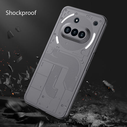 Mobizang Double Dip Full 360 Protection Back Case Cover for Nothing Phone 3A 5G (Grey)