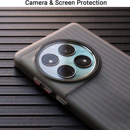 Mobizang Matte Wave Grip Back Cover for Samsung Galaxy S25 Ultra | Ultra Slim [With Metal Buttons] Frosted Back Case (Grey)