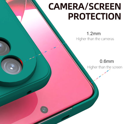 Mobizang Matte Protective Lens Flexible Back Cover for Vivo V50 / V50E 5G | Slim Silicone with Soft Lining Shockproof Full Body Bumper Case (Green)