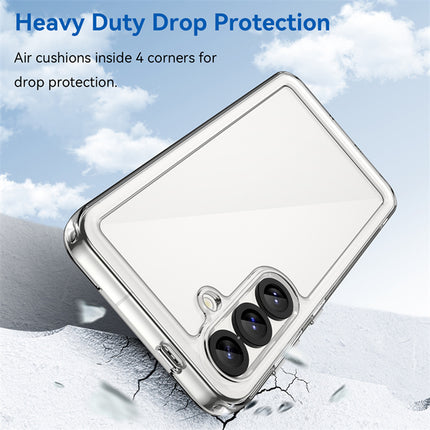 Mobizang Unicorn Acrylic Clear Back Cover For Samsung Galaxy S25 | Slim Shockproof [Military Grade Protection] Hybrid Bumper Case (Clear Sides)