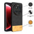 Mobizang Soft Fabric & Leather Hybrid Protective Back Cover for Xiaomi 15 Ultra | Shockproof Slim Hard Anti Slip Back Case (Black,Brown)