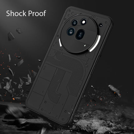 Mobizang Double Dip Full 360 Protection Back Case Cover for Nothing Phone 3A Pro (Black)