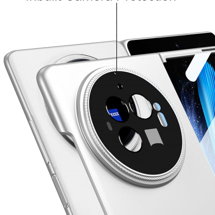 Mobizang Ultra Thin Back Case for  Vivo X Fold 3 PRO | Full Body Protection Hard Back Cover, Silver