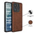 Mobizang Tux Leather Back Cover for Redmi Note 14 (5G) | Slim Shockproof Camera Protection Bumper Case (Brown)