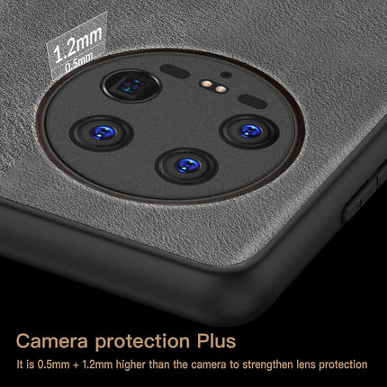 Mobizang Tux Leather Back Cover for Xiaomi 14 ULTRA (5G) | Slim Shockproof Camera Protection Bumper Case (Grey)