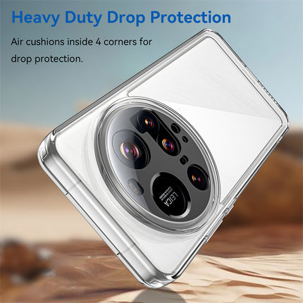 Mobizang Unicorn Acrylic Clear Back Cover For Xiaomi 15 Ultra | Slim Shockproof [Military Grade Protection] Hybrid Bumper Case (Clear Sides)